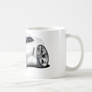 2010-11 Camaro White Car Coffee Mug