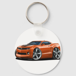 2010-12 Camaro Orange-Black Car Key Ring
