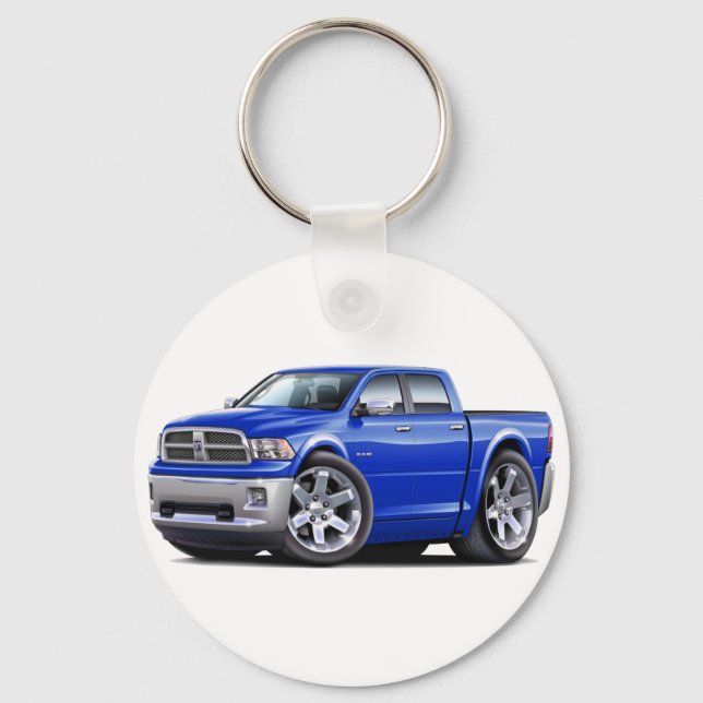2010-12 Ram Dual Blue Truck Key Ring (Front)