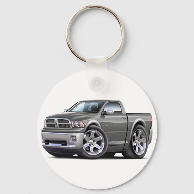 2010-12 Ram Grey Truck Key Ring (Front)