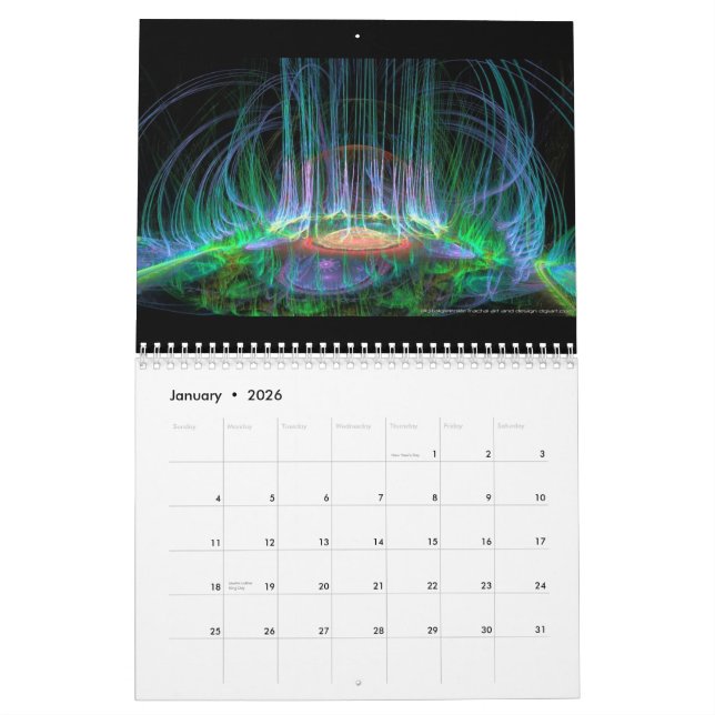 2010 apophysis fractal calendar (Jan 2026)