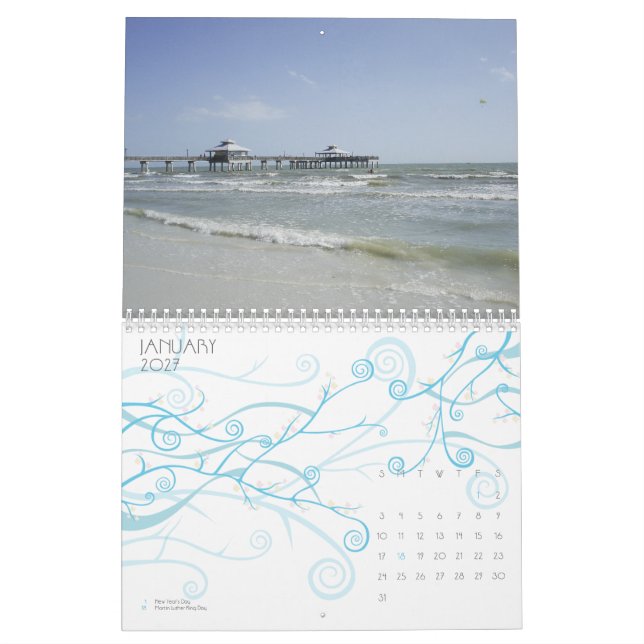 2010 Beach Calendar (Jan 2027)