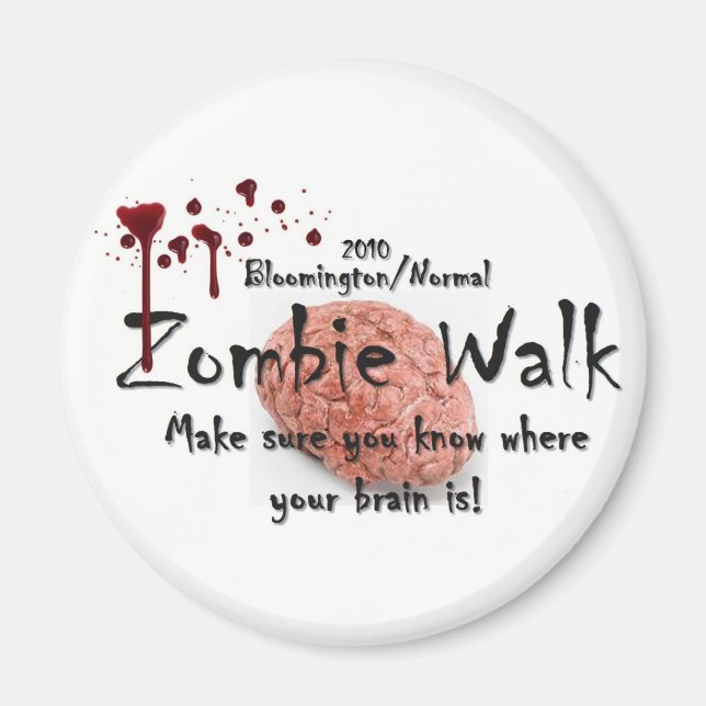 2010 Bloomington/Normal zombie walk Magnet (Front)