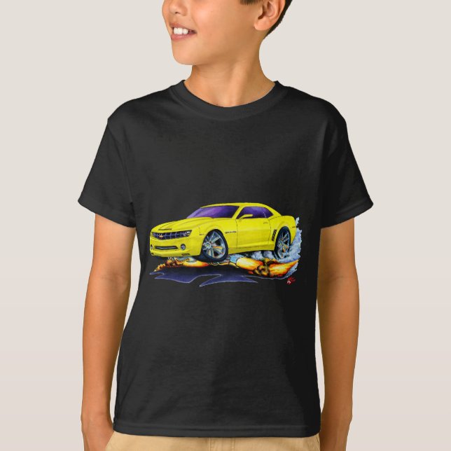 2010 Camaro Yellow Car T-Shirt (Front)