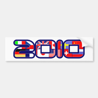 2010 Country FLAGS Bumper Sticker