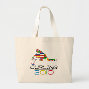 2010: Curling Large Tote Bag