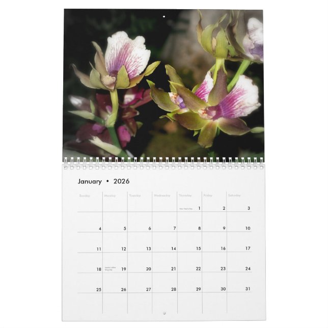 2010 Flower Photography Calendar (Jan 2026)