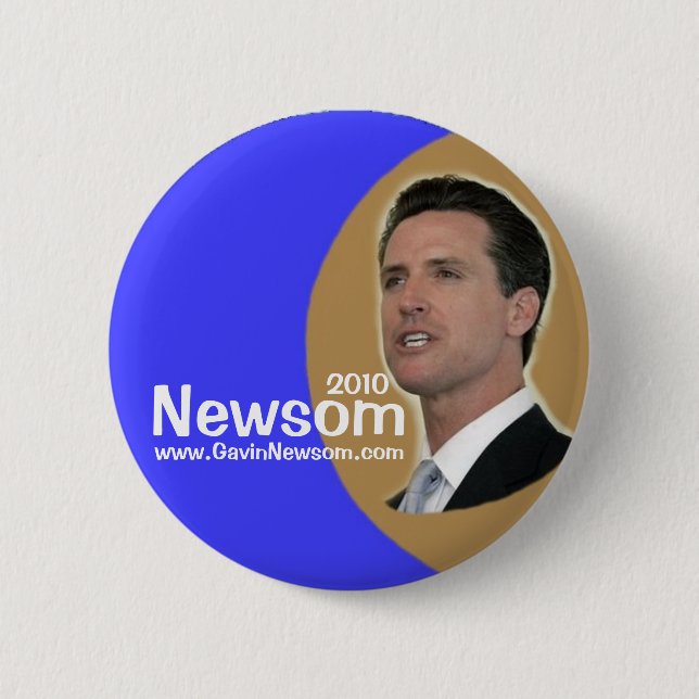 2010 Gavin Newsom pin (Front)