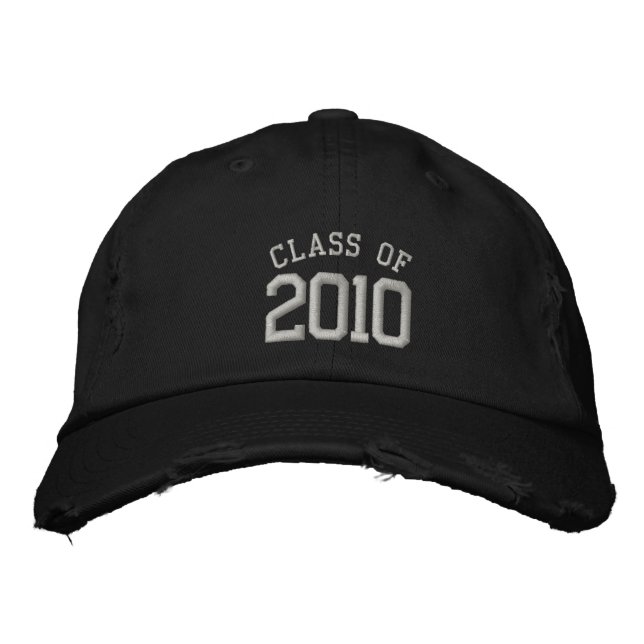 2010 graduation cap in black (Front)