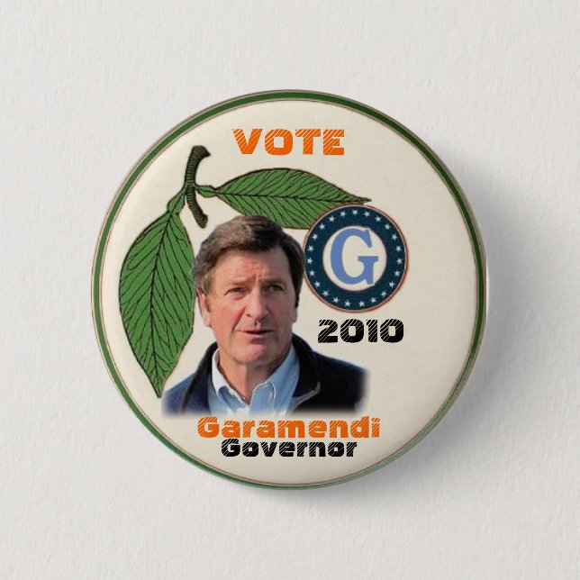 2010 John Garamendi Pin (Front)