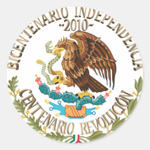 2010 Mexican Independence/Revolution Classic Round Sticker