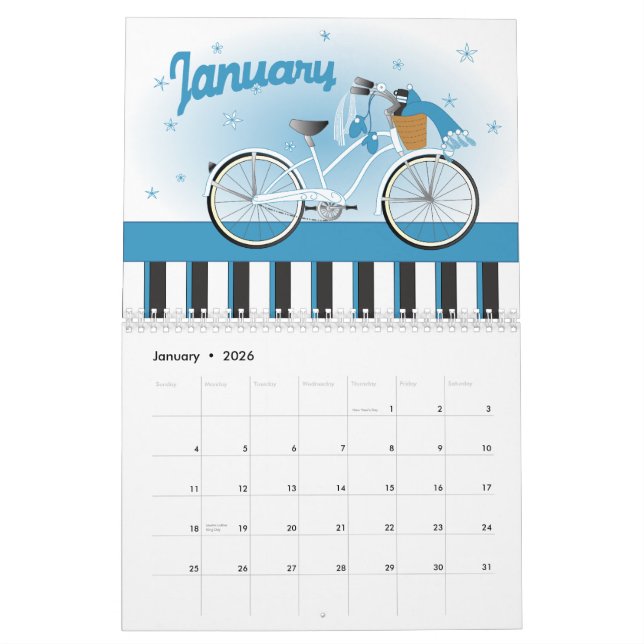 2010 Novelty Bicycles Calendar (Jan 2026)
