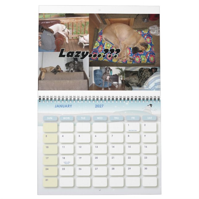 2010 PDX Danes Calendar (Jan 2027)