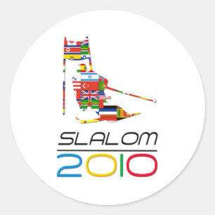 2010: Slalom Classic Round Sticker