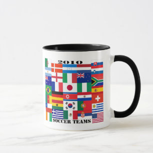 2010 Soccer Teams Flags Mug