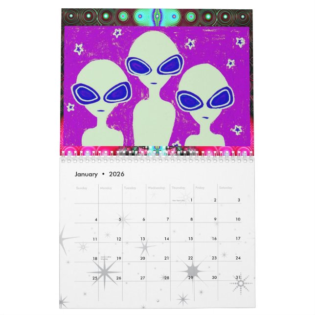 2010 Wacky Space Calendar (Jan 2026)