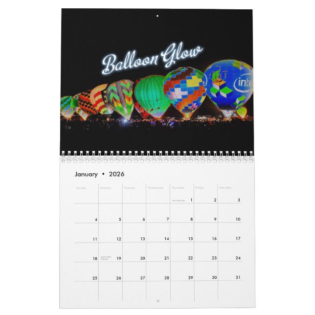 2011 Albuquerque, NM Balloon Festival Calendar (Jan 2026)