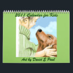 2011 Calendar for Kids with Art by David Paul<br><div class="desc">2011 Calendar with funny kids cartoons and for kids only!</div>