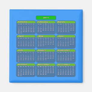 2011 Calendar Magnet