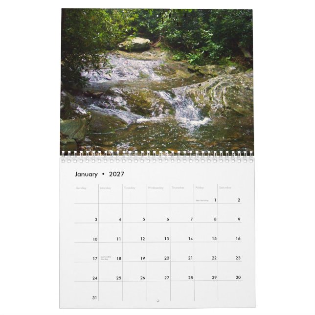 2011 Calendar: Tranquil Blue Ridge Mountains Calendar (Jan 2027)