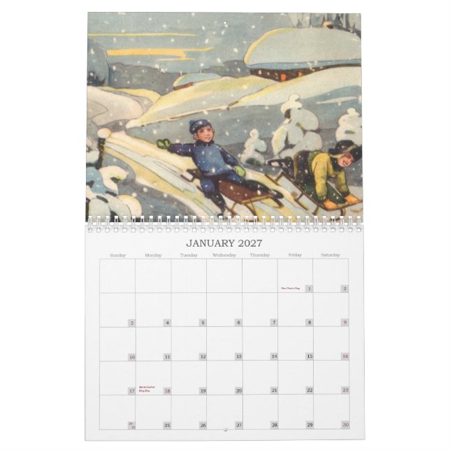 2011 Calendar ~ Vintage Estonia (Jan 2027)