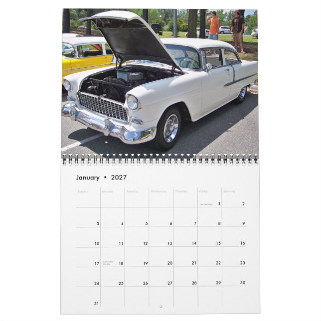 2011 Chevy Classic  Muscle Calendar (Jan 2027)