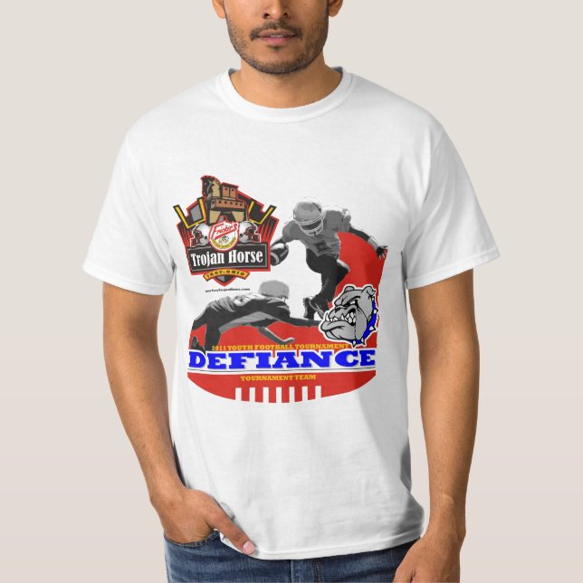 2011 - Defiance Bulldogs Trojan Horse Design T-Shirt (Front)