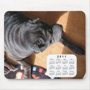 2011 Dog Calendar - Chinese Shar Pei Mouse Pad