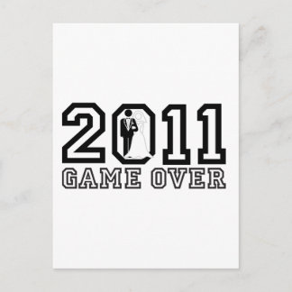 2011 Game over Postcard