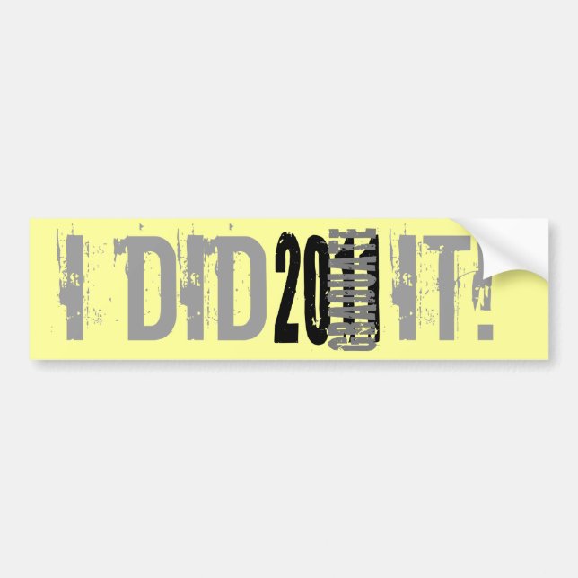 2011 GRADUATE BUMPER STICKER (Front)