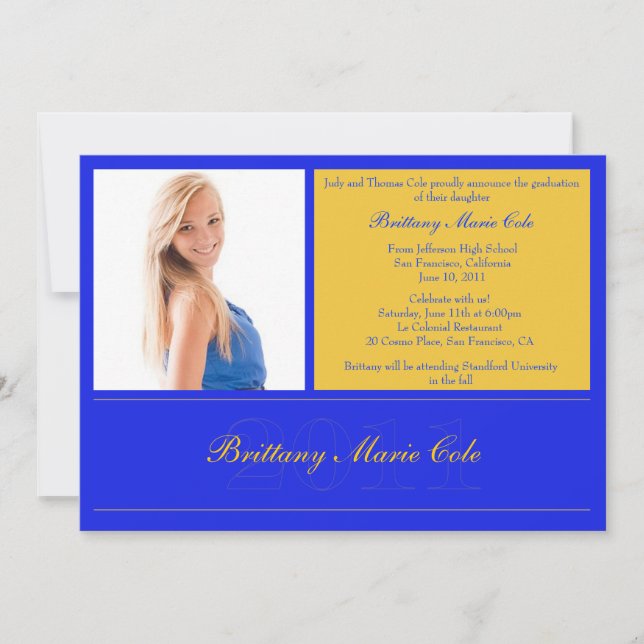 2011 Graduation Announcement (Front)