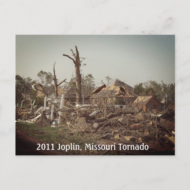 2011 Joplin tornado in Missouri Postcard (Front)