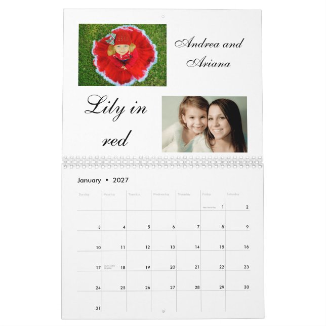2011 Model Source Calendar (Jan 2027)
