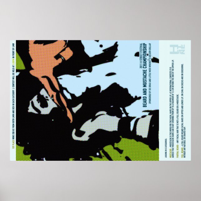 2011 MUSTACHE AND BEARD CHAMPIONSHIP POSTER (Front)