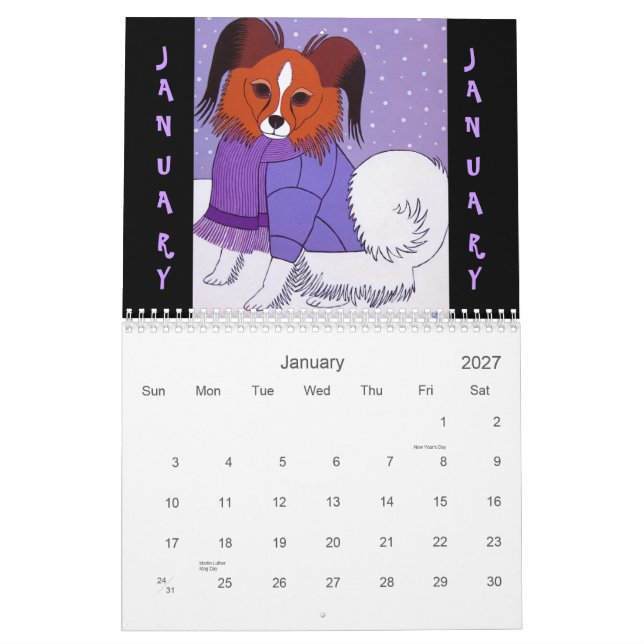 2011 PetPaw Studios Calendar (Jan 2027)