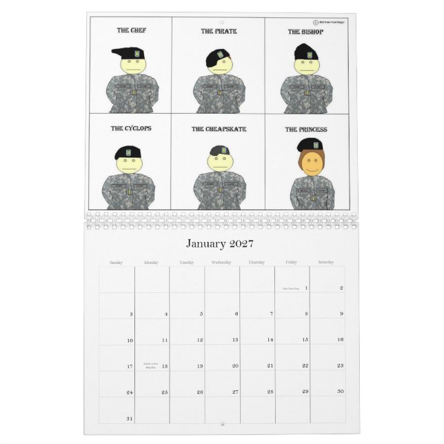 2011 Power Point Ranger Calendar (Jan 2027)