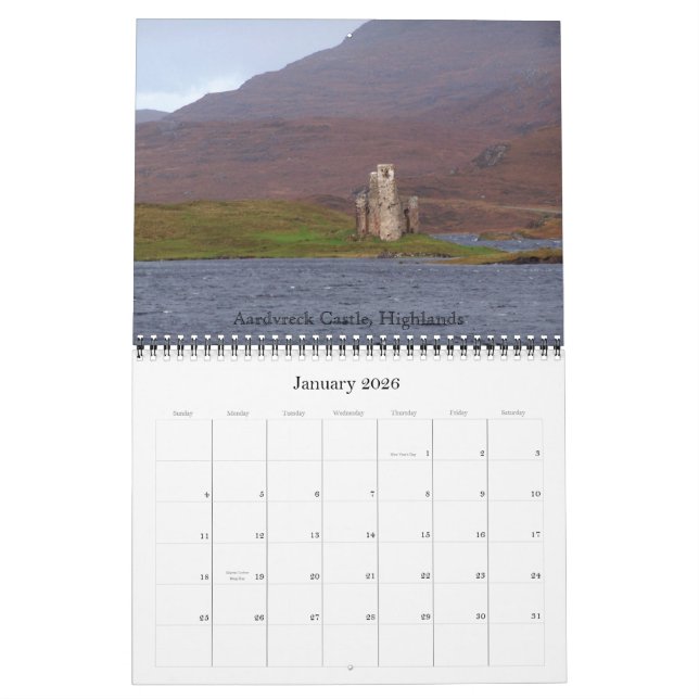 2011 Scottish Castles Calendar (Jan 2026)