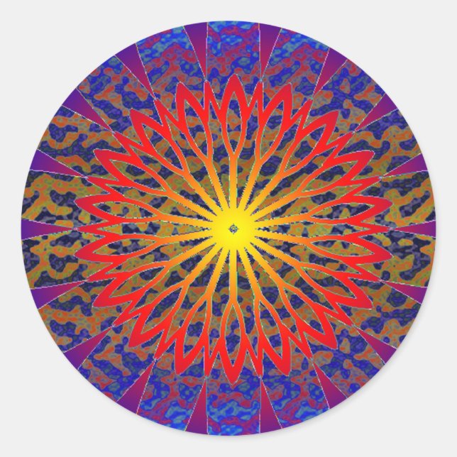 2011 SDC  SUN Dial Chakra Classic Round Sticker (Front)