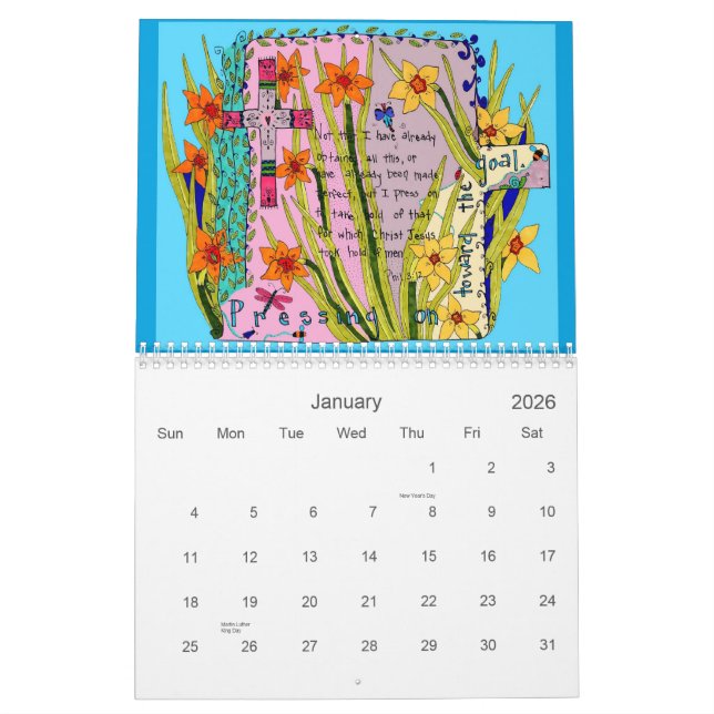 2011 - Whimsical Christian Calendar (Jan 2026)