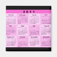 2011 Year at a Glance Calendar