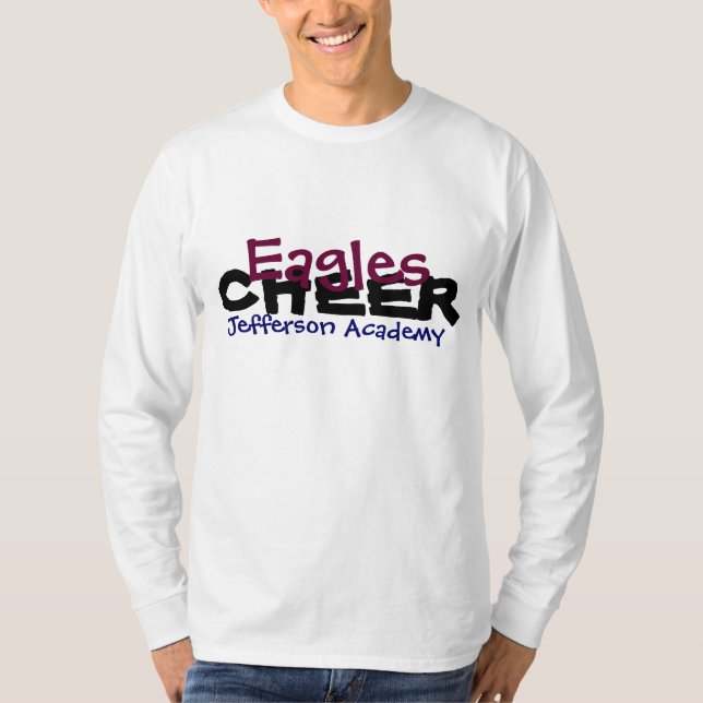 2012-13 Jefferson Academy Personalised Cheer DAD T-Shirt (Front)