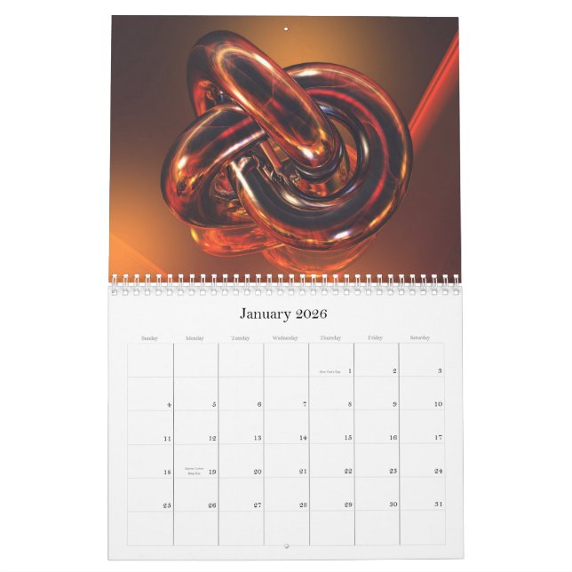 2012 3D Collection Calendar (Jan 2026)