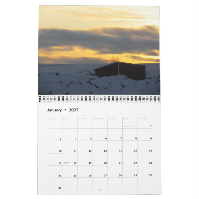 2012: A Year In The Mountains Calendar (Jan 2027)