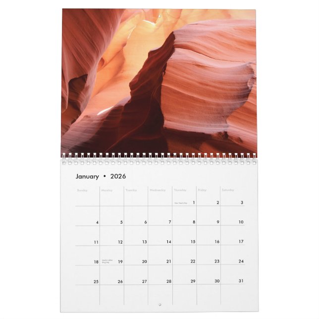 2012 Antelope Canyon Calendar (Jan 2026)