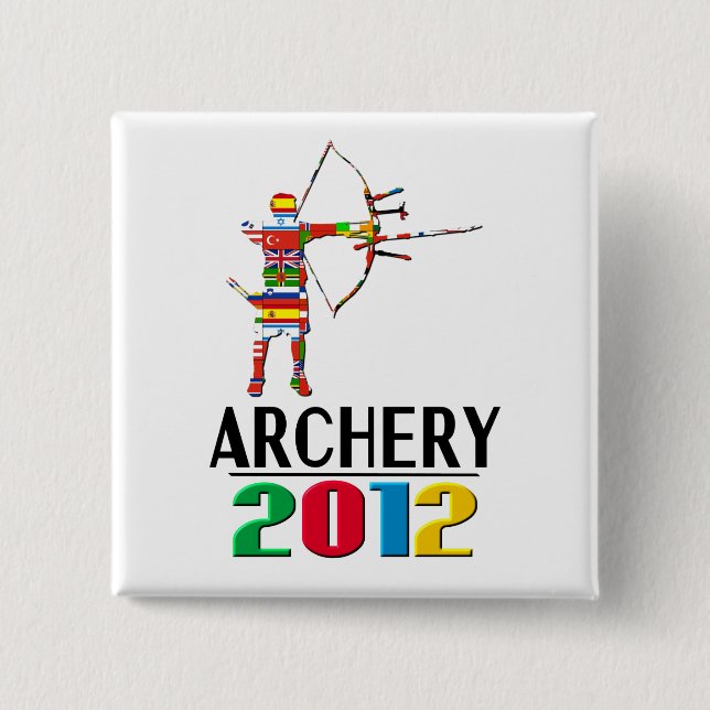 2012: Archery 15 Cm Square Badge (Front)