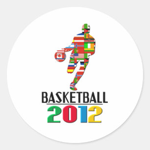 2012: Basketball Classic Round Sticker