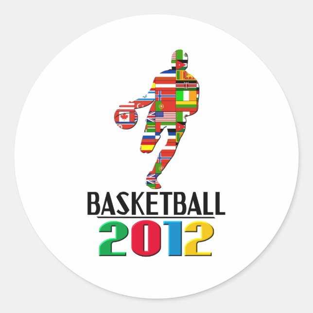 2012: Basketball Classic Round Sticker (Front)