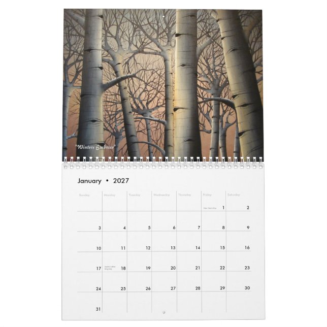 2012 Calendar (Jan 2027)