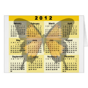 2012 Calendar Butterfly print