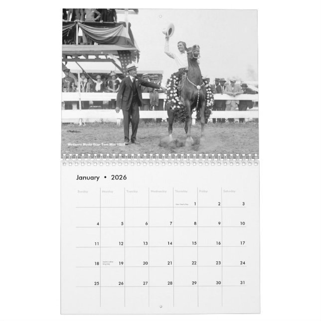 2012 Calendar - Early 1900s Horse Photos (Jan 2026)